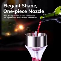 Stainless Steel Wine Aerator Shower Funnel with Sediment Strainer