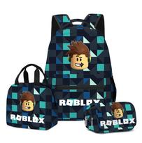 ROBLOX Vaikų Kuprinė Pietų Krepšys Dvigubo Sluoksnio Pieštukinė Rinkinys Berniukams Mergaitėms Mokyklos Reikmenys
