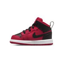 Air Jordan 1 Mid TD Reverse Bred Baby Sneakers Gym-Red White Black 640735-660 27 black