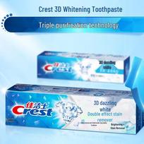 Crest 3D White Dual Action Toothpaste blue