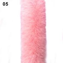 Dirbtinis triušio kailis imituojantis Rex triušio kailį rankogaliai Hanfu apvadas spalvotas triušio kailis žieminis šiltas imitacinis kailis dirbtinės odos apvadas pink