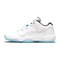 Air Jordan 11 Retro Low GS Legend Blue Vaikams Sportbačiai Balti Juodi 528896-117 36 white