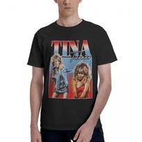 Tinos Turner Dainininkės Muzika 90-tieji 100% Medvilnė Laisvalaikio Kvėpuojantis Patogus Marškinėliai Juokingi T-shirt Vyrams Juokingos Dovanos XXXXXL juoda