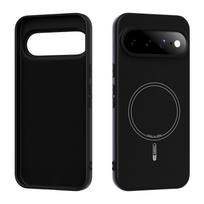 Luxury Liquid Silicone Case for Google Pixel 11 Pro XL 11 Pro 11 for Magsafe Magnetic Wireless Charging Soft Shockproof Cover Google Pixel 11 mėlyna