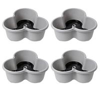 Stackable Vertical Flower Pot With Movable Tray 4 Levels Plant Tower Stackable Strawberry Planter Vegetables Plant Pot Frame gray