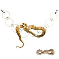 Climbing Chain Exercise Rope Toy For Reptiles Promoting Natural Behavior And Easy Monitoring Terrarium Entertainment Toy 1 beige