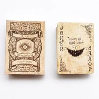 Vintage Style Playing Cards Alice in Game Poker Playing Cards Deck Board Games Retro Poker Set Magic Card Novelty Present Pokers beige