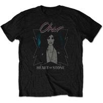 Cher Heart of Stone Portrait Print Cotton TShirt Classic Pop Rock Artist Unisex Short Sleeve Tee S įvairiaspalvis
