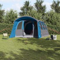 Family Tent with Roof Blue and Grey 576 x 325 x 213 cm