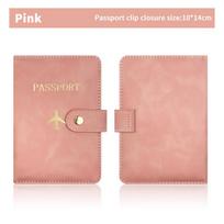 Passport Holder Waterproof Travel Wallet PU Leather with Card Slots Secure Organizer for Frequent Flyers A2 blue