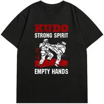 2026 Vintage Kudo Karate Strong Spirit Empty Hands Graphic T Shirt Unisex Cotton Short Sleeve Martial Arts Training Casual Tee 3XL