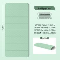 Foldable Non-Slip TPE Yoga Mat - 80% Off, Large Outdoor Portable Fitness Mat, Thickened for Sleeping, Lunch Breaks, and Sports 185x61cm, 6mm beige
