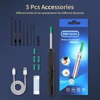 Patvarus Ir Saugus Ausų Sero Valymo Įrankis Ausies Endoskopas Su Mini Kamera USB C Įkrovimas Ausų Krapštukas Sveikatos Priežiūros Rinkinys iPhone Android Geriausias blue