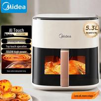 Midea 5.3L Smart Steam Air Fryer white