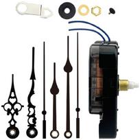 Sieninio laikrodžio mechanizmo rinkinys Kvarcinis mechanizmas Maitinamas baterijomis 12888 Laikrodžio mechanizmas Dalys pasidaryk pats remontui Tikslus laikrodžio variklis black
