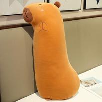 Capybara Kapibara long throw pillow, special bedside cushion for boys to sleep, sleeping pillow for girls to pinch their legs 80cm /0.7kg ruda