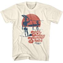 Bruce Brown The Endless Summer Beach Scene Surfers 1964 Men's T Shirt XXXL white