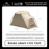 MOUNTAINHIKER Ultra-Light Tent with Independent Inner Tent Waterproof Breathable Mosquito-Proof Outdoor Camping Bed Tent Shelter gray