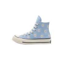 Converse Chuck 70 High Embroidered Daisies - Blue It Unisex Sneakers White Black A16763C 37 gray