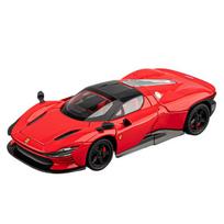 1/32 Ferrari SP3 Daytona Alloy Sports Car Model Diecasts Metal Racing Vehicles Car Model Sound Light Simulation Collection Kids Toy Gift raudona