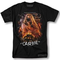 Carrie Shirt Horror Movie Classic Retro Vintage Graphic Design T-Shirt Unisex T-Shirt XXXL brown
