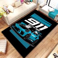 Lenktyninio automobilio rašto meno kilimas Miegamojo svetainės Šaunus F1 kilimas virtuvės grindų kilimėliai Namų dekoras Neslystantis grindų padėkliukas kilimėlis 40cm x 60cm