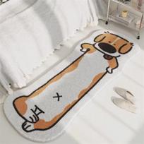OEING Golden Retriever Bedside Rug gray