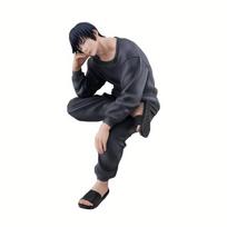 JJK Anime figūrėlės Gojo Satoru Geto Suguru figūrėlė Fushiguro Toji sėdinti poza Lėlė PVC Modelis Žaislai Suaugusiųjų Kolekcija Statula dovana 14cm black
