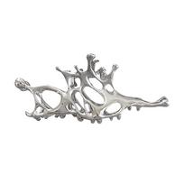 Y2k Geometric Claw Clips Silver Color Grab Clamps Korean Fashion Hair Updo Clamp  Women 2 gray