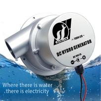 Meteor 100W/50W/36W Nešiojamas vandens turbinos hidroelektrinis generatorius 36V/18V DC 12V/24V baterijai, tinkamas off-grid stovyklavimui Water Turbine Only
