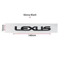 3D Automobilio bagažinės raidės lipdukas Aksesuaras Lexus F SPORT GX460 Ct200h IS250 ES 220D IS200 Fsport GS GX IS LS LX NX RX UX CT LC RC black