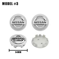 4 vnt. 54/60 mm automobilio logotipo ratų centriniai dangteliai Rato dangteliai Nissan X-trail Qashqai Note Juke Sentra Patrol Leaf Tiida priedams