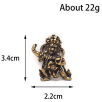 Copper Nepal Mahakala Buddha Miniatures Figurines Ornaments Home Decorations Accessories Retro Brass Buddha Statue Desk Decor gray