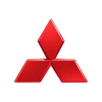 3D ABS Automobilio Vairo Rato Centrinis Emblemos Lipdukas Mitsubishi Outlander Lancer ASX Mirage Xpander Pajero Sport Attrage V80 YG2 raudona