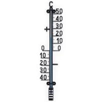 Didelis lauko sieninis termometras 41cm Juodas ProGarden