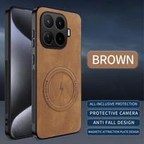 Leather Texture Wireless Charging Magnetic Case For Xiaomi 17T Pro Xiaomi17T Xiaomi17TPro 5G ShockProof Phone Cover Xiaomi 17T ruda
