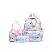 (8) 3Pcs/set Anime Bluey Backpack + Lunch Bag + Pencil Case 1