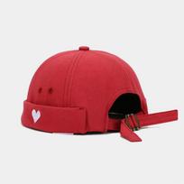 Spring And Summer Cotton Love Docker Cap Brimless Hat Skullies Beanie Hats Landlord Sailor Cap Men And Women 20 56-60cm wear raudona