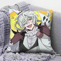 BSD Bungo Stray Dogs Nikolai Gogol   Pillow Covers Home Sofa Cushion Covers and Aecorative Custom 30cmx30cm(12x12Inch) gray