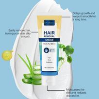 Painless Hair Removal Cream for Body Arms Legs Quick Use Reduces Redness Keeps Skin Smooth Good for Summer one size white