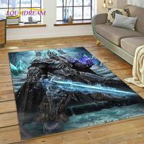 WOW, World of Warcraft Demonų Medžiotojas, Lich Karalius Žaidimų Kilimas Kilimas Miegamojo Svetainės Namų Sofos Dekoravimui, Vaikų Dekoras Grindų Kilimėlis 40x60cm( 15x23in ) gray