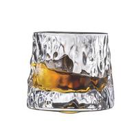 Ribbed Glass Drinking Cup Easy to Clean Dishwasher Safe Drinking Glasses Wine Dessert Containers 1pc C gray