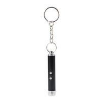 Smart Interactive Cat Ball Toy Mini Aluminum UV Flashlight LED Key Chain for Indoor Kitten Pet Training Playing 1 Pc juoda