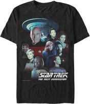 Men's Star Trek_ The Next Generation Starfleet Classic Color Crew Poster T-Shirt S juoda