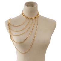 Harness Heavy Metal Body Jewelry For Women Sexy One Shoulder Chian Necklace Beach Bikinis Bodychain Y2K Party Grungy Accessories beige