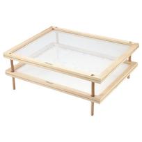 Wood Pasta Drying Rack Double Fresh Food Dryer with Vegetable Shelf Noodle Tray Restaurant Chef Gadgets single layer white