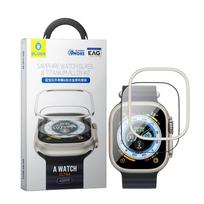 Blueo For Sapphire Apple Watch Ultra 2  Screen Protector And Titanium Alloy Frame For Apple Watch Ultra Screen Protector 49mm Sapphire gray