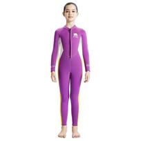 2.5mm Neoprene Kids Girls Full Wetsuit Diving Surfing Swimming Warm Thermal Protection Long Sleeve Child Small purple