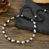 Men's Surf Necklace: Bohemian Coconut Shell & Stainless Steel black