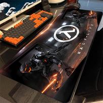 XXL Computer Gamer Mousepad H-Half Life Large Gaming Mouse Pad PC Mouse Mat Laptop Mausepadt Keyboard Mat Desk Pad Carpe 90x40 30cmx60cm(11.8x23.6inch) gray